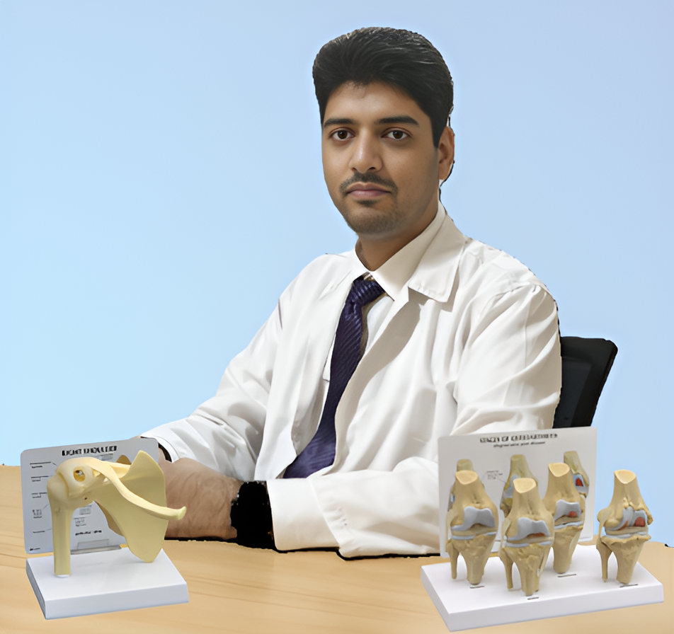 Dr. Mohammed Shahid in a professional white coat